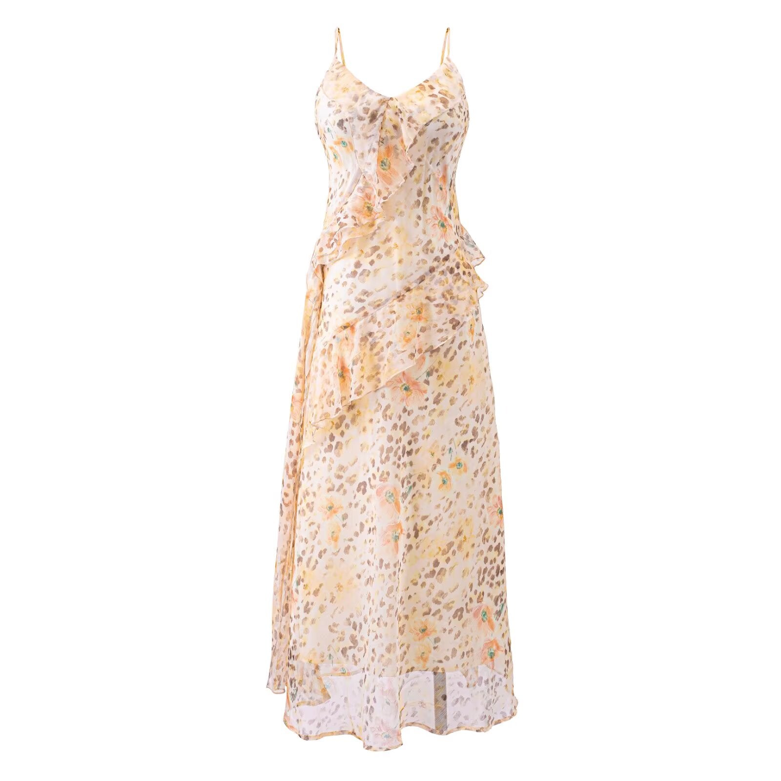 Women's Maxi Ruffled Dress