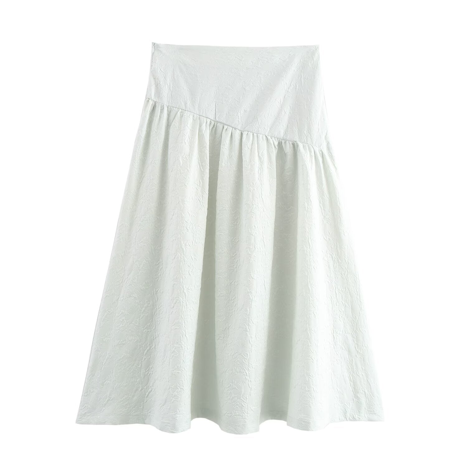 Women Clothing Backless Lace up Shirt Jacquard Skirt