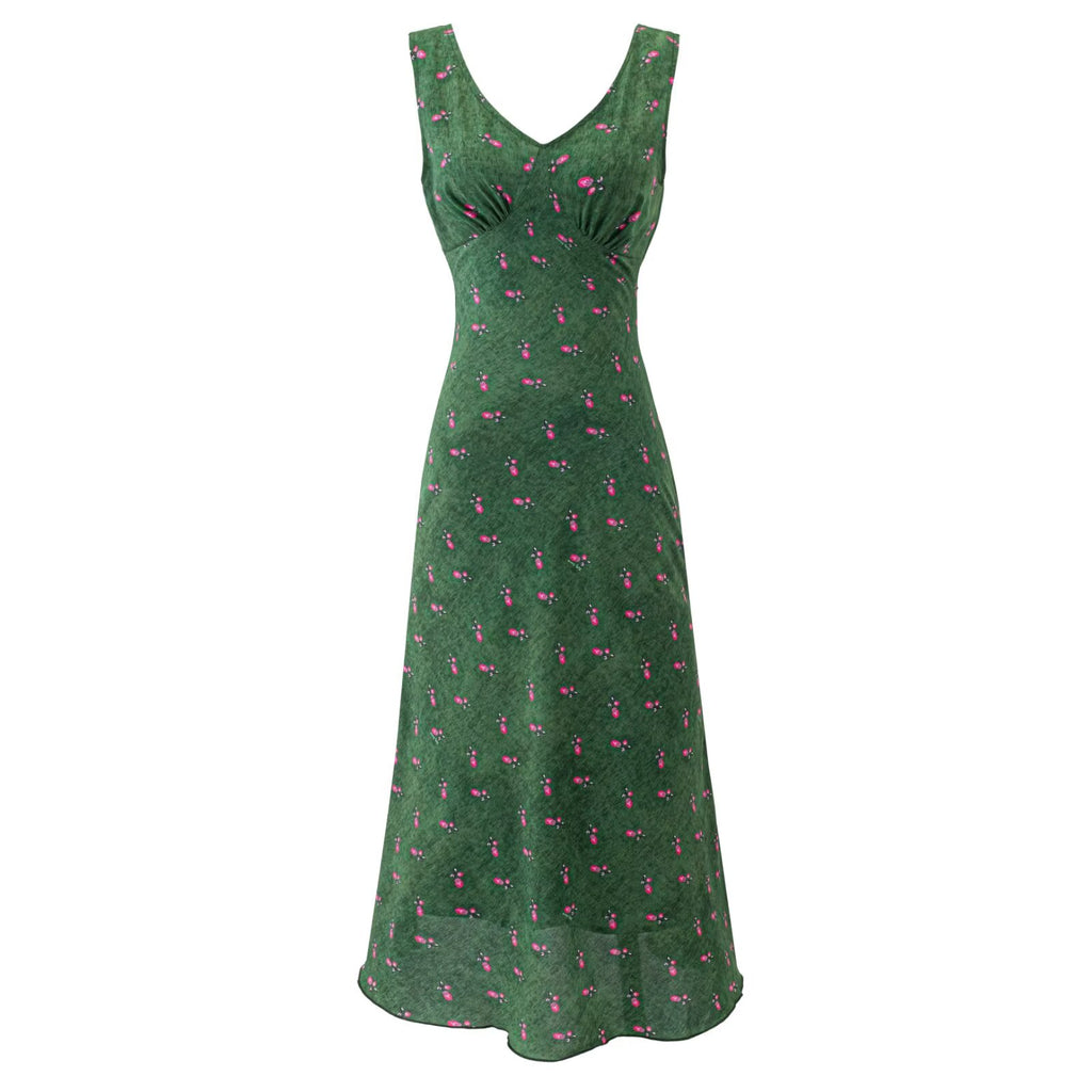 Green and floral pattern