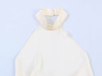 Women Clothing Fashionable Temperamental All Match Backless