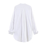 Women Clothing Summer Stand Collar Front Short Back Long