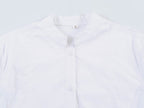 Women Clothing Summer Stand Collar Front Short Back Long