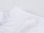 Women Clothing Summer Stand Collar Front Short Back Long
