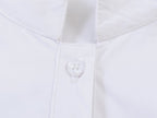 Women Clothing Summer Stand Collar Front Short Back Long