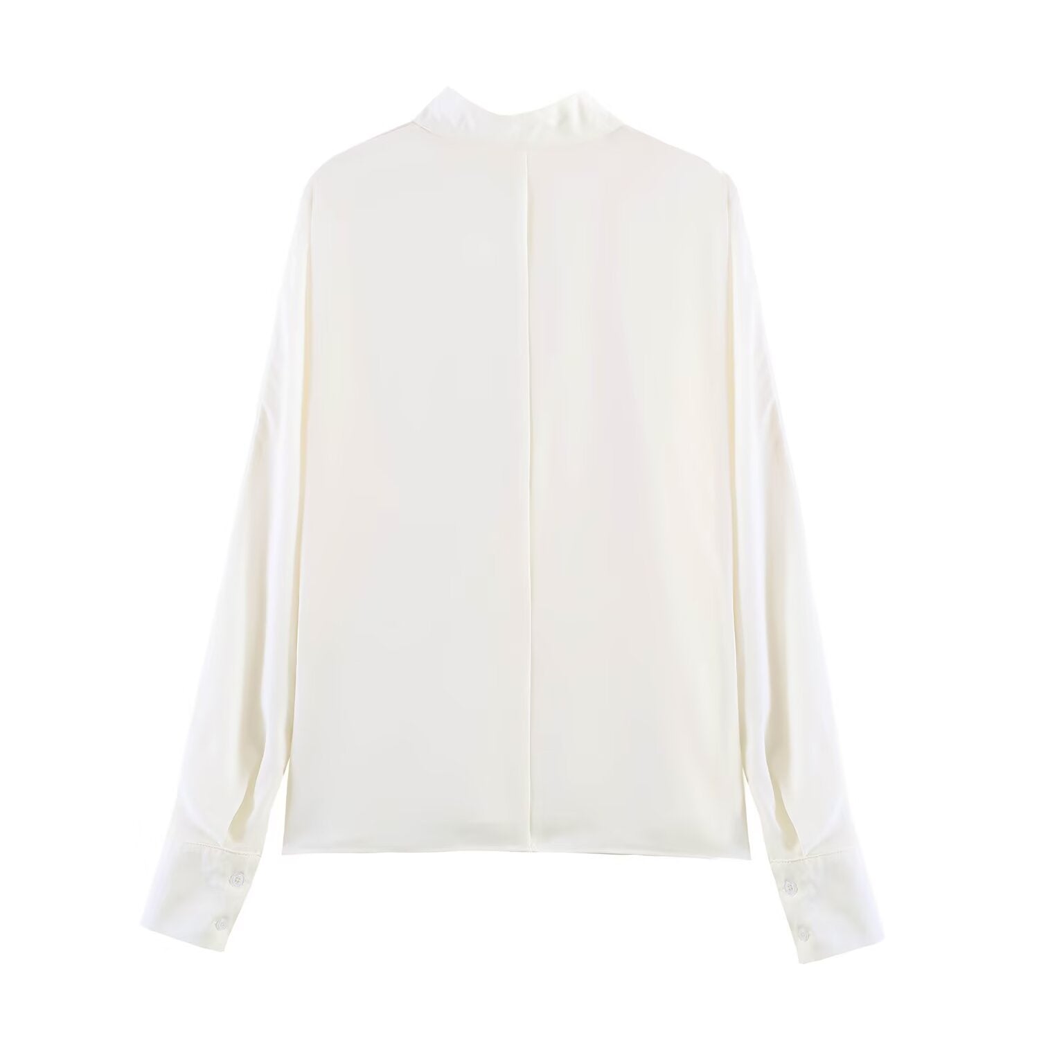 Stand Collar Vertical Oblique Ban Pullover Shirt