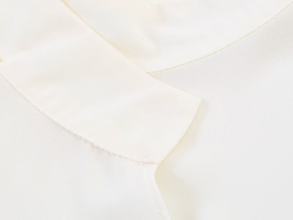 Stand Collar Vertical Oblique Ban Pullover Shirt