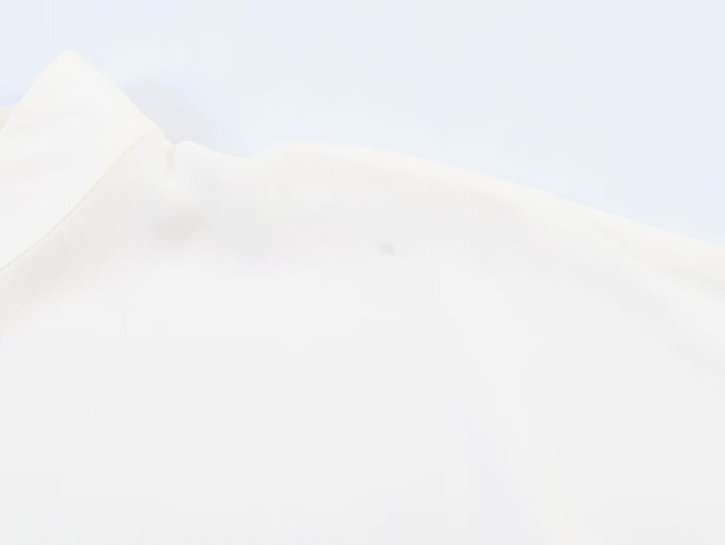 Stand Collar Vertical Oblique Ban Pullover Shirt