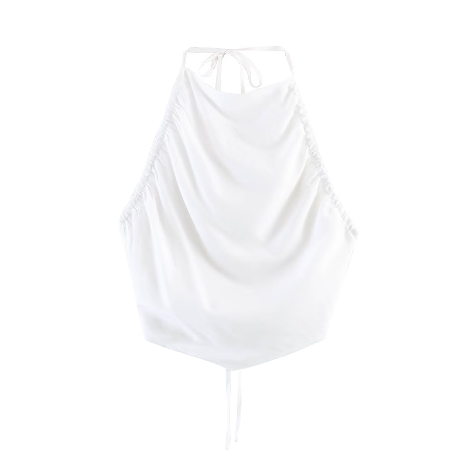 Women Clothing Hanging Collar Top Pant Sets
