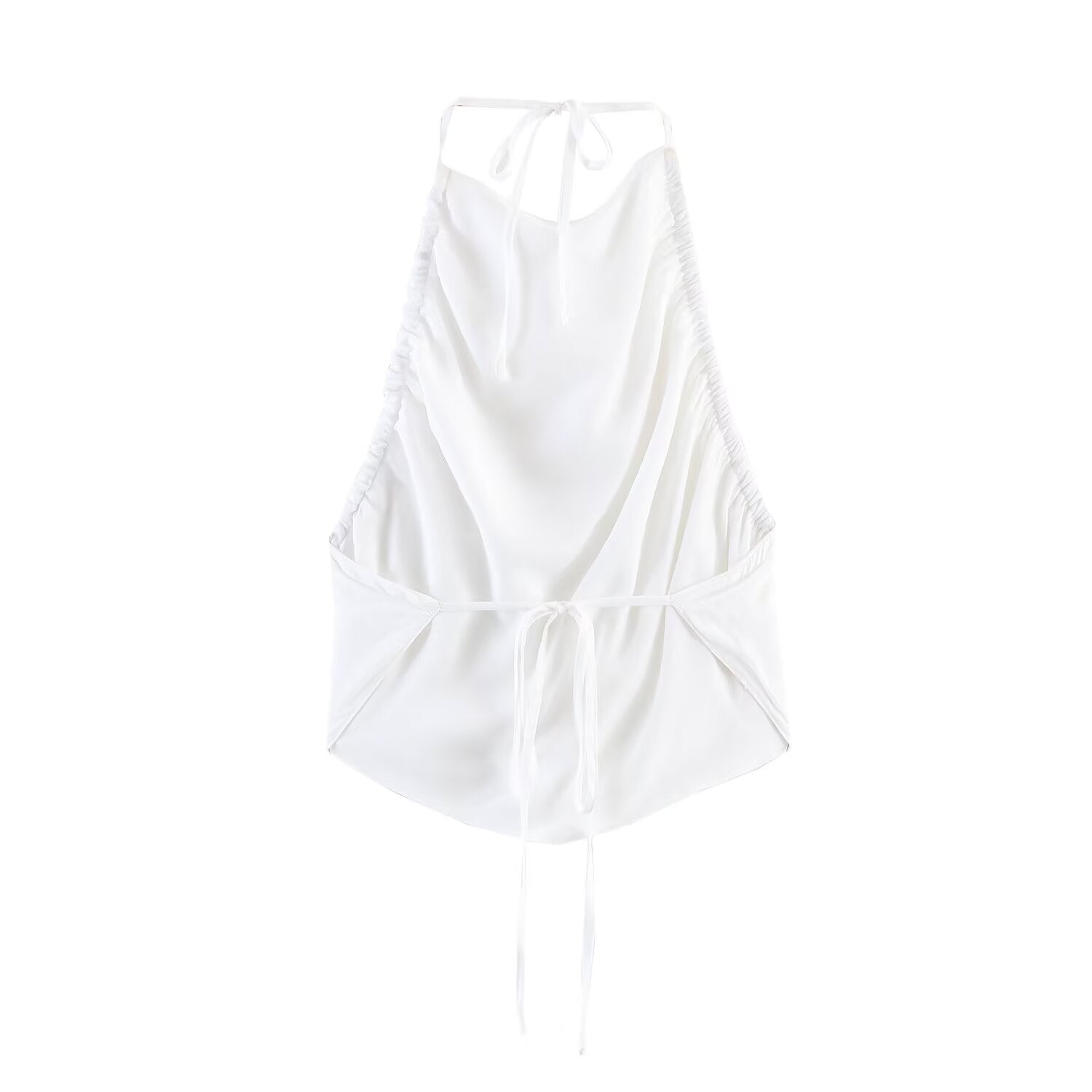 Women Clothing Hanging Collar Top Pant Sets