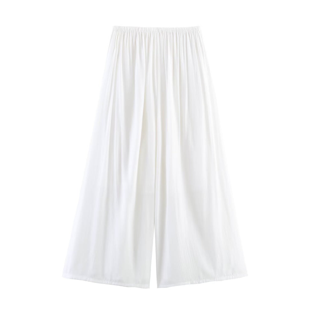 Women Clothing Hanging Collar Top Pant Sets