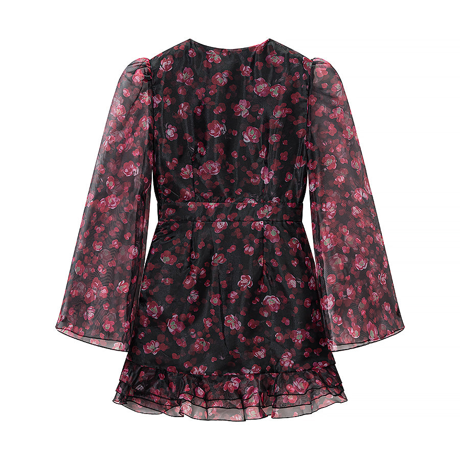 Women's Floral Chiffon Dress