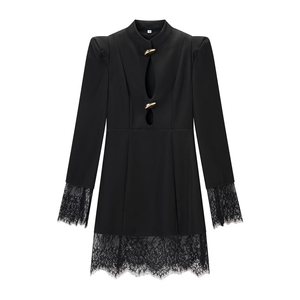 Women's Lace Long Sleeve Dress