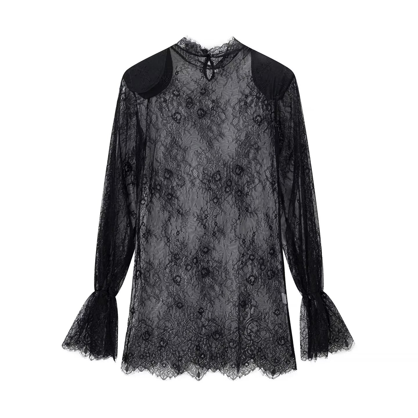 Women Clothing Summer Lace Hollow Out CO out See through