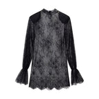 Women Clothing Summer Lace Hollow Out CO out See through