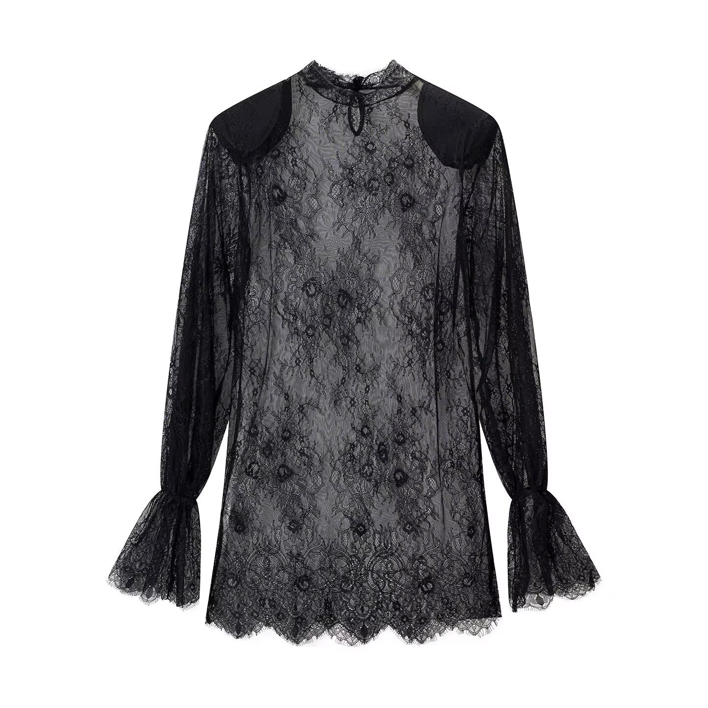 Women Clothing Summer Lace Hollow Out CO out See through