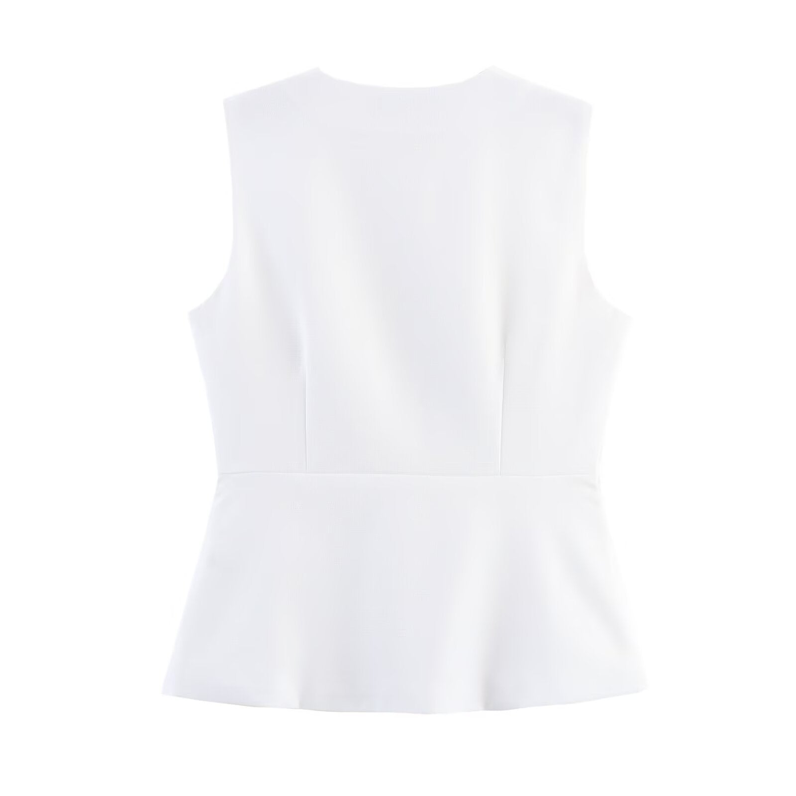 Women Clothing Simple Old Money Blended Vest