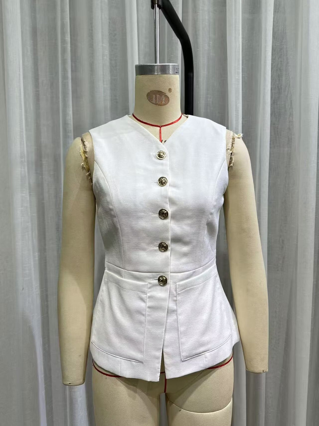 Women Clothing Simple Old Money Blended Vest