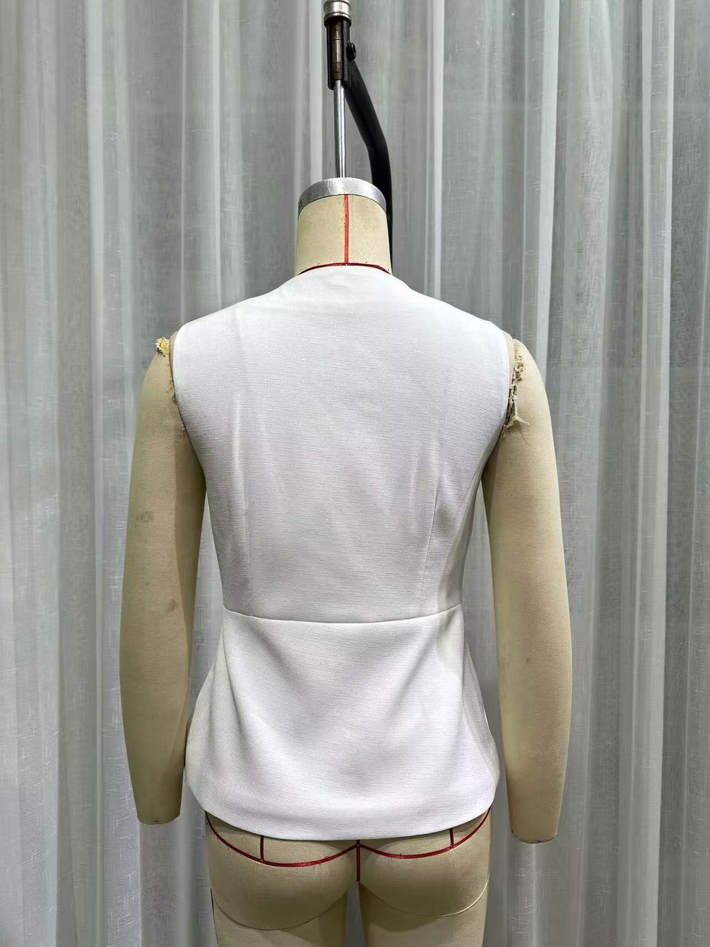 Women Clothing Simple Old Money Blended Vest