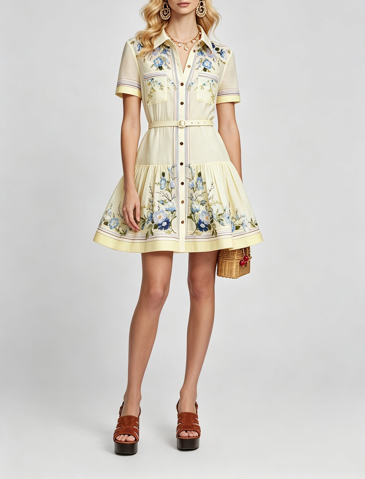Women's Cotton Short Sleeve Dress