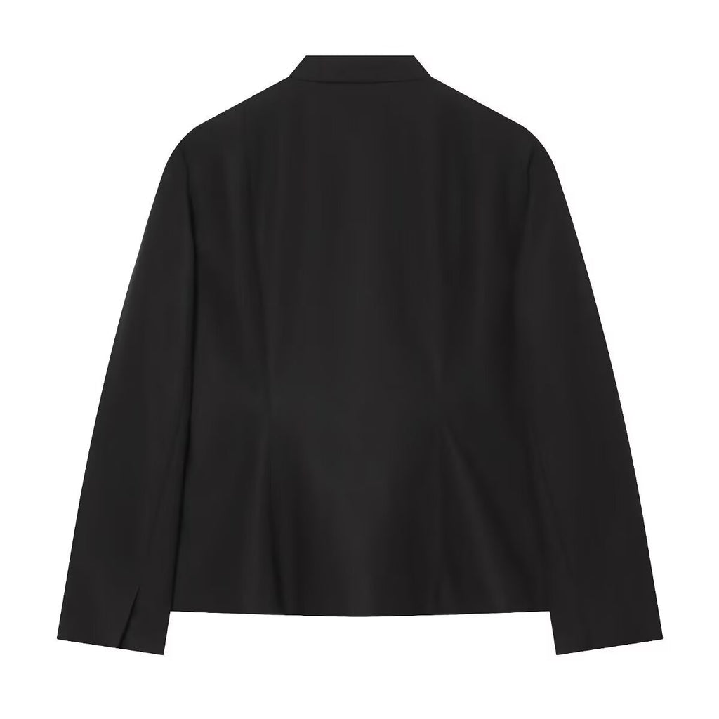 Women Clothing Wild Loose Double Breasted Casual Blazer