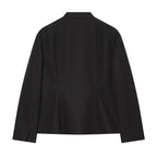 Women Clothing Wild Loose Double Breasted Casual Blazer