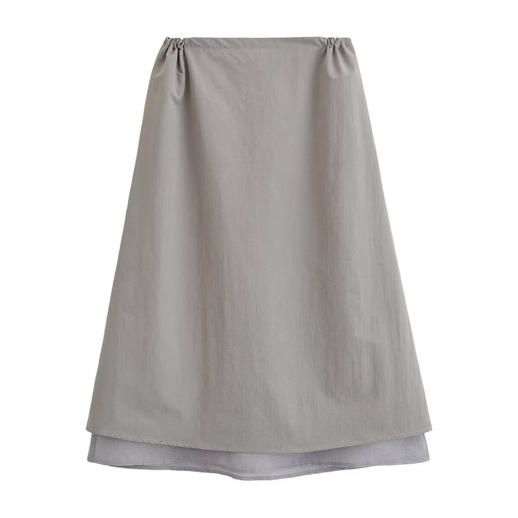 Women Clothing Summer Elegant Slimming A line Gray