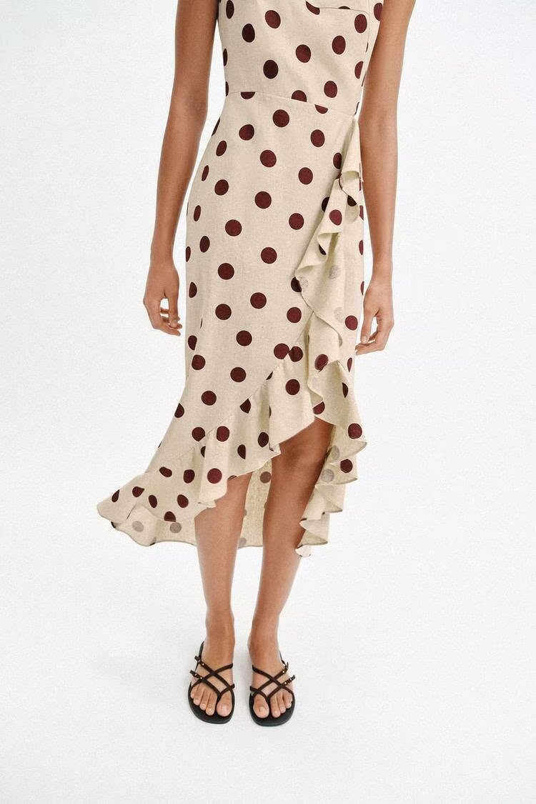Women's Polka Dot Sleeveless Dress