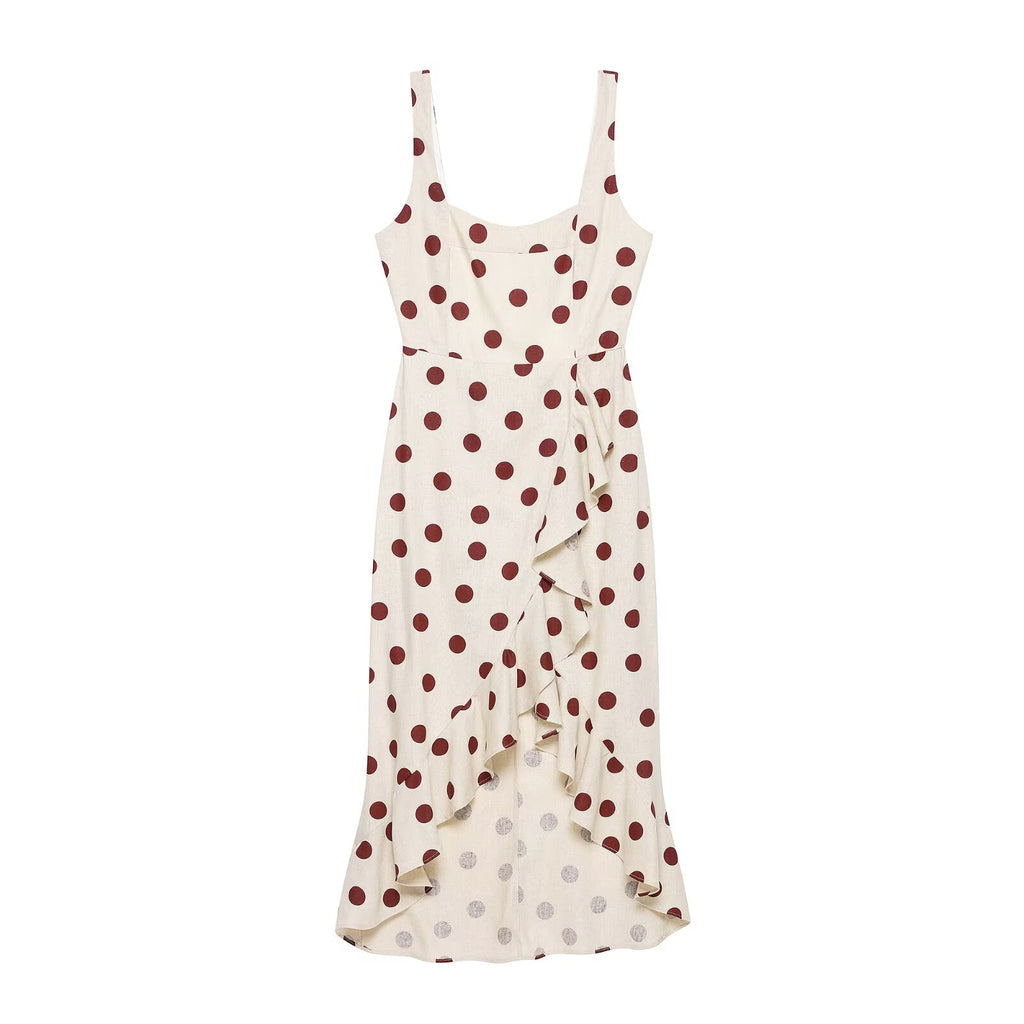 Women's Polka Dot Sleeveless Dress