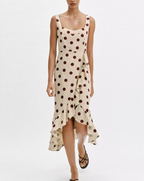 Women's Polka Dot Sleeveless Dress