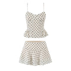 Sexy Polka Dot Brace Top Elegant Slim Fit Bandage Dress