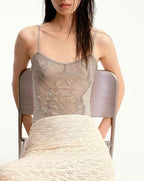 Women Summer Pure Youth Spliced Lace V Neck SL Jumpsuit
