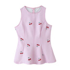 Women Summer Sleeveless Graphic Pants Set