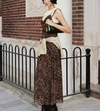 Women Clothing Summer Leopard Print Silk Net Sling Silk Net