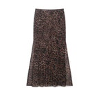 Women Clothing Summer Leopard Print Silk Net Sling Silk Net