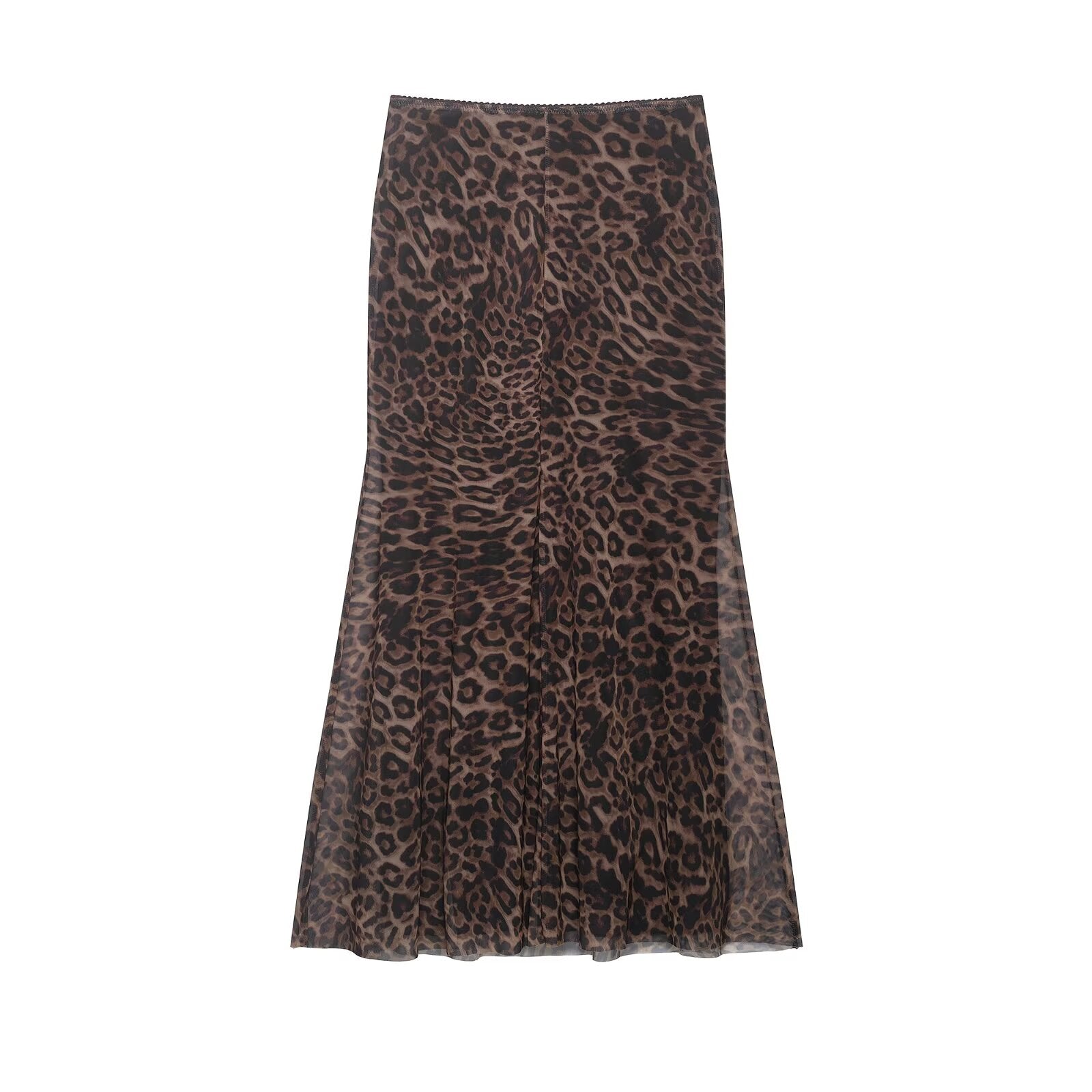 Women Clothing Summer Leopard Print Silk Net Sling Silk Net