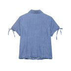 Women Clothing Summer Slim Fit Short Sleeved Collared