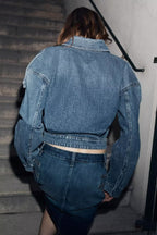 Women Clothing Summer Loop Accessories Denim Jacket Coat