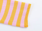 Casual Knitwear Women Striped round Neck Loose Slimming 3/4