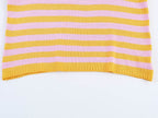 Casual Knitwear Women Striped round Neck Loose Slimming 3/4