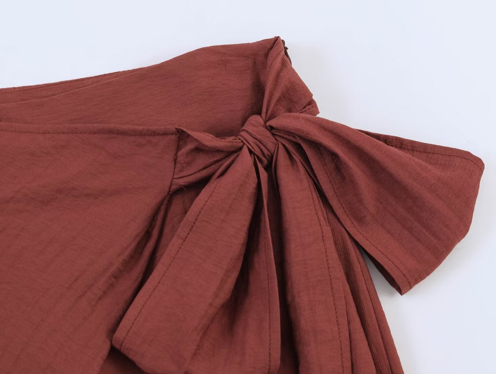 Women Clothing Summer Loose Casual Wrapping Towel Bow Pants