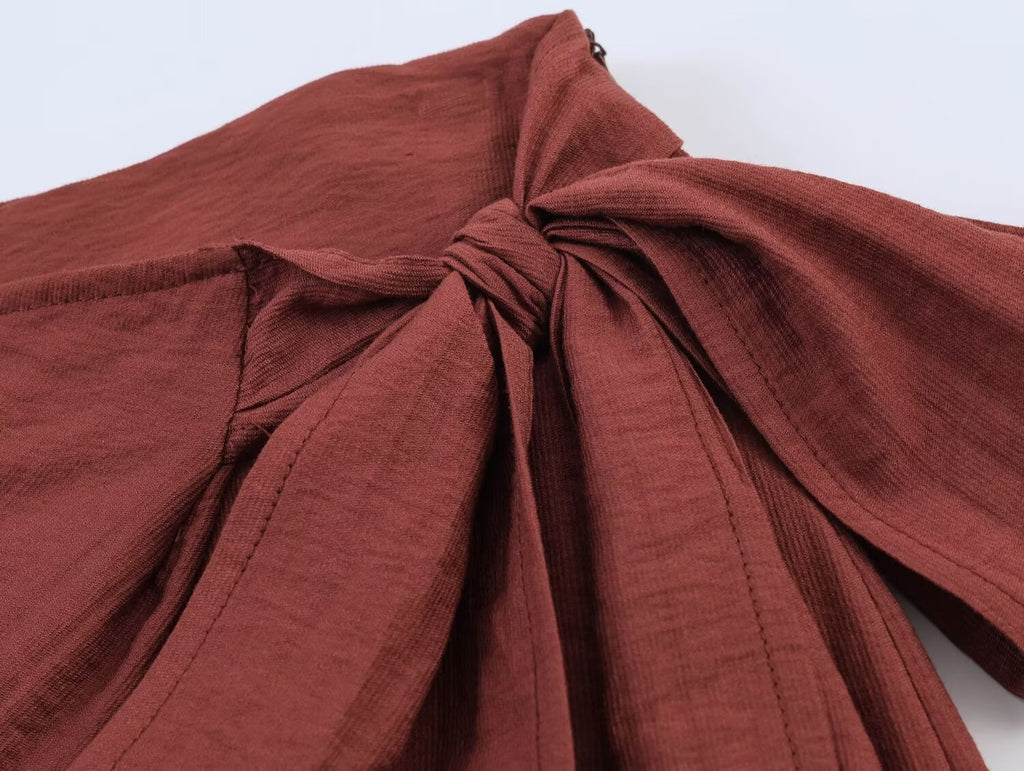 Women Clothing Summer Loose Casual Wrapping Towel Bow Pants