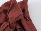 Women Clothing Summer Loose Casual Wrapping Towel Bow Pants