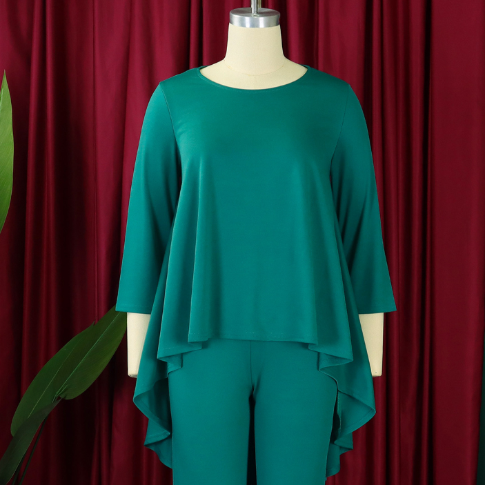 Peacock Green Top
