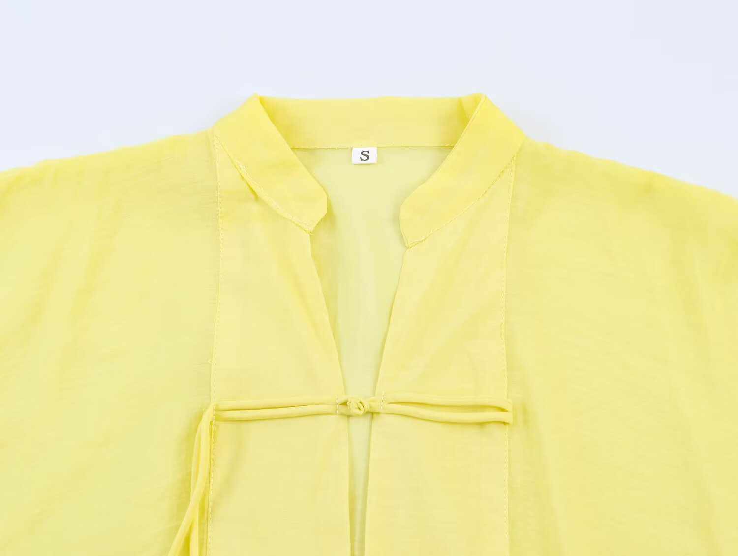 Women Clothing Summer Stand Collar Bends Hitches Ornament