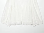 Women Clothing Summer Casual Long Sleeve V neck Hollow Out