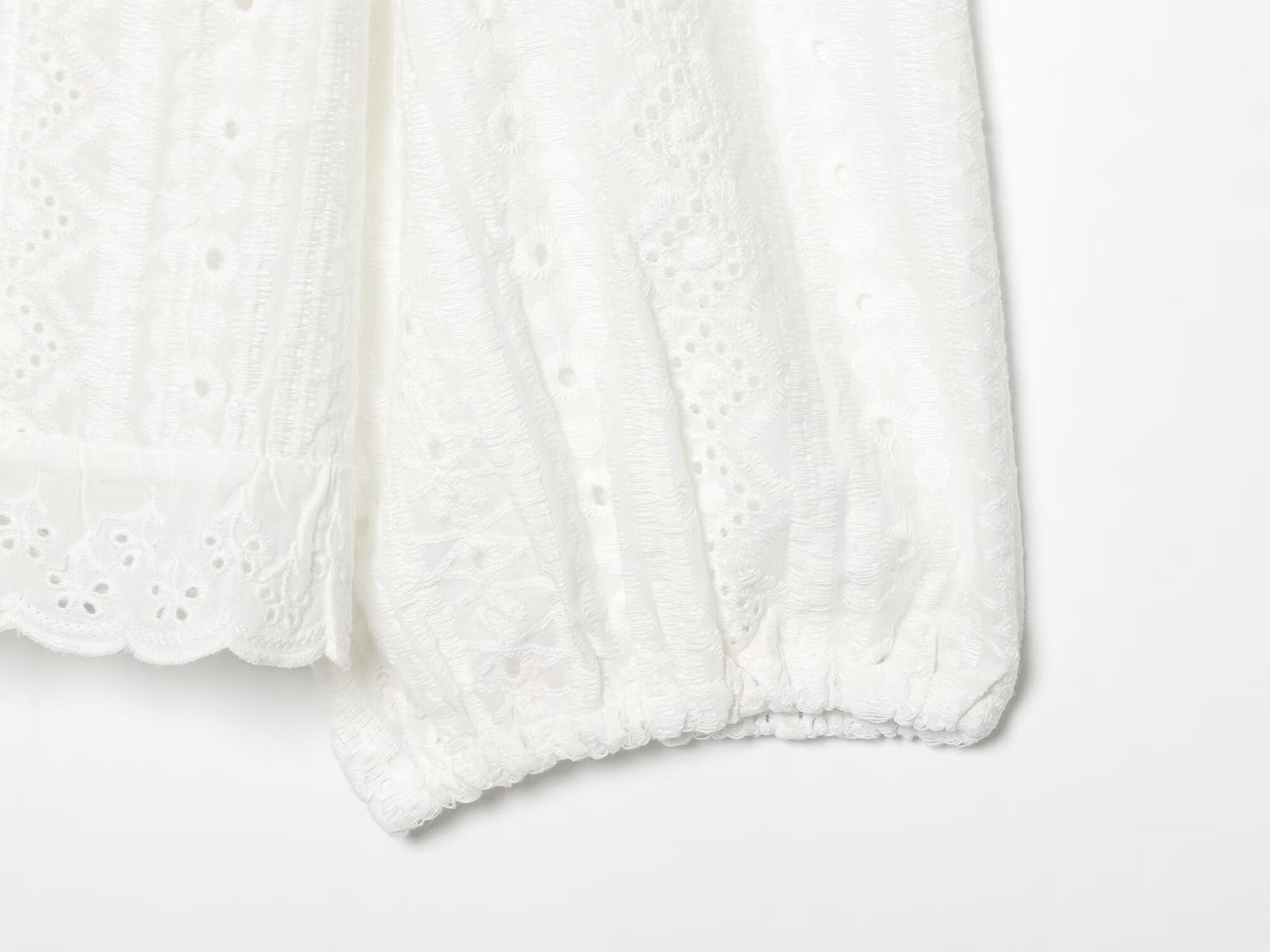 Women Clothing Summer Casual Long Sleeve V neck Hollow Out