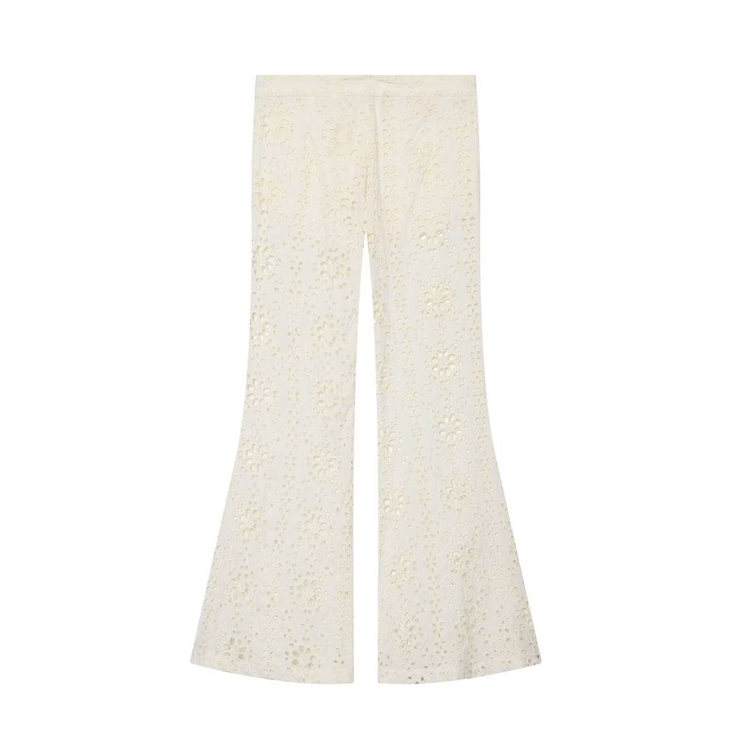 Summer Women Clothing Slim Fit Casual Embroidery Bell