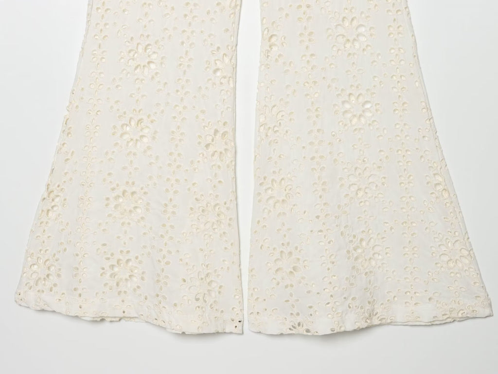 Summer Women Clothing Slim Fit Casual Embroidery Bell