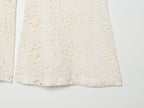 Summer Women Clothing Slim Fit Casual Embroidery Bell