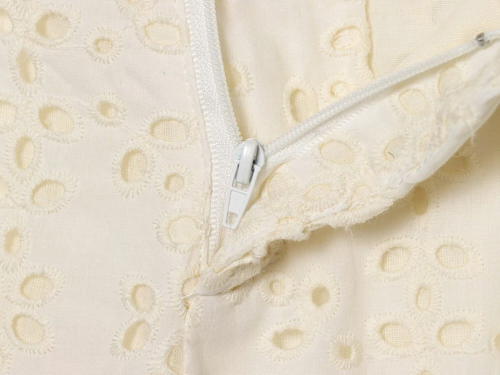 Summer Women Clothing Slim Fit Casual Embroidery Bell